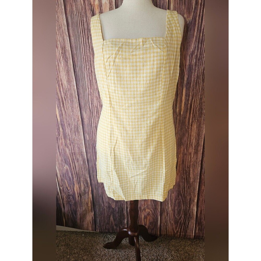 NWT Old Navy Linen Blend Gingham Mini Dress Plus Size 2X - Picture 5 of 10